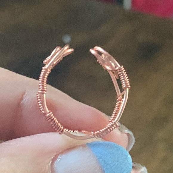 Handcrafted Copper Wire Ring - Adjustable Size, NWT - Picture 3 of 3
